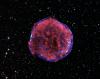 Рентгеновское изображение остатка вспышки сверхновой Тихо (SN 1572) (с) X-ray: NASA/CXC/Rutgers/K.Eriksen et al.; Optical: DSS
